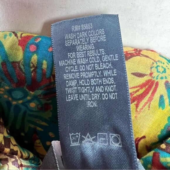 Koret Tiered Festival Maxi Skirt Medium Women’s Tie Waist Beaded Colorful Floral - Picture 12 of 12